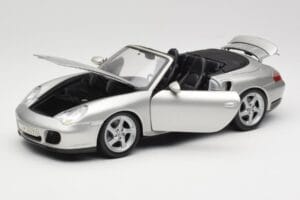 Porsche 911 996 Turbo Kabriolett Hõbedane Maisto 1:18 31660 Metall - pilt 2/8