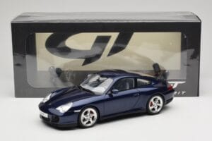 Porsche 911 996.2 Carrera 4S Tumesinine GT Spirit 1:18 GT938 Vaik - pilt 6/6