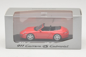 Porsche 911 997 Carrera 4S Kabriolett Punane Minichamps 1:43 WAP02015316 Metall - pilt 4/5