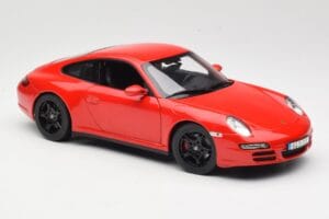 Porsche 911 997 Carrera 4S Punane Norev 1:18 187510 Metall - pilt 6/8