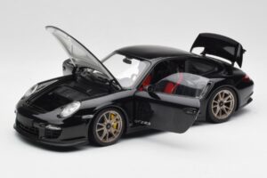 Porsche 911 997 GT2 RS Must & Hõbedane Veljed Minichamps 1:18 100069401 Metall - pilt 2/8