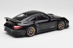 Porsche 911 997 GT2 RS Must & Hõbedane Veljed Minichamps 1:18 100069401 Metall - pilt 3/8
