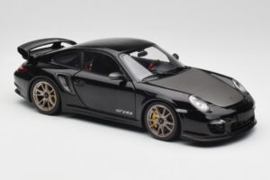 Porsche 911 997 GT2 RS Must & Hõbedane Veljed Minichamps 1:18 100069401 Metall - pilt 6/8