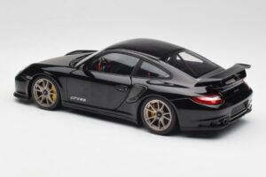 Porsche 911 997 GT2 RS Must & Hõbedane Veljed Minichamps 1:18 100069401 Metall - pilt 7/8