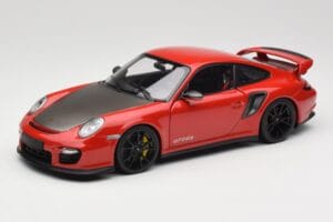 Porsche 911 997 GT2 RS Punane Mustade Velgedega Minichamps 1:18 100069407 Metall