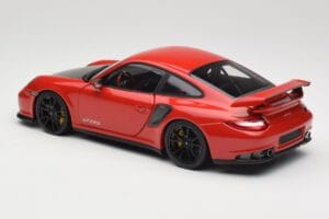 Porsche 911 997 GT2 RS Punane Mustade Velgedega Minichamps 1:18 100069407 Metall - pilt 7/8