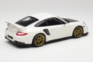 Porsche 911 997 GT2 RS Valge & Kuldne Veljed Minichamps 1:18 100069406 Metall - pilt 3/8