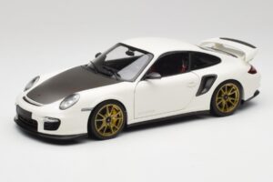 Porsche 911 997 GT2 RS Valge & Kuldne Veljed Minichamps 1:18 100069406 Metall