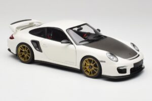 Porsche 911 997 GT2 RS Valge & Kuldne Veljed Minichamps 1:18 100069406 Metall - pilt 6/8