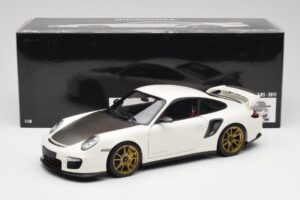 Porsche 911 997 GT2 RS Valge & Kuldne Veljed Minichamps 1:18 100069406 Metall - pilt 8/8