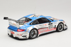 Porsche 911 997 GT3 R #123 Muhlner Motorsport E. Fumal / E. Thiry 24 Hours of Spa 2011 Minichamps 1:18 151118923 Metall - pilt 2/6