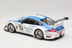 Porsche 911 997 GT3 R #53 Muhlner Motorsport P-Y. Vannelet / U. Peyroles Class Winners 24 Hours of Spa 2010 Minichamps 1:18 1 - pilt 5/6