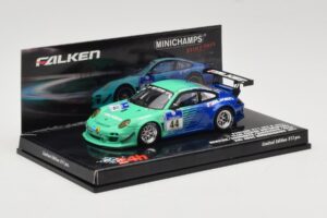 Porsche 911 997 GT3 R #44 Team Falken S. Henzler / P. Dumbreck / M. Ragginger / S. Asch 24 Hours Nurburgring 2011 Minichamps  - pilt 2/4