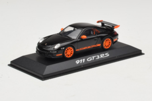 Porsche 911 997 GT3 RS Must Oranž Minichamps 1:43 WAP02012817-R1 Metall - pilt 2/4
