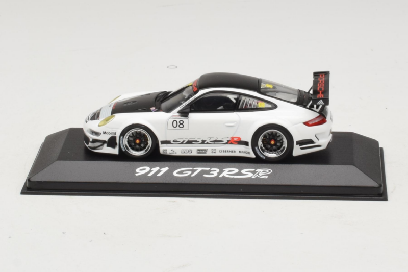 Porsche 911 997 GT3 RS #8 Valge Minichamps 1:43 WAP02003018 Metall