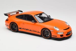 Porsche 911 997 GT3 RS Oranž Minichamps 1:18 155062122 Metall - pilt 4/6