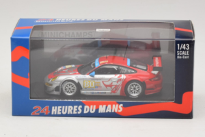 Porsche 911 997 GT3 RSR #80 J. Bergmeister / S. Neiman / D. Law 24 Hours of Le Mans 2009 Minichamps 1:43 400096980 Metall - pilt 4/4