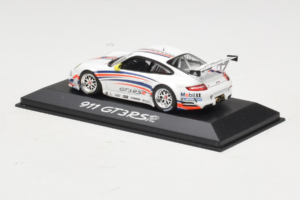 Porsche 911 997 GT3 RSR Valge Siniste ja Oranžide Triipudega 2007 Minichamps 1:43 WAP02000618 Metall - pilt 3/4