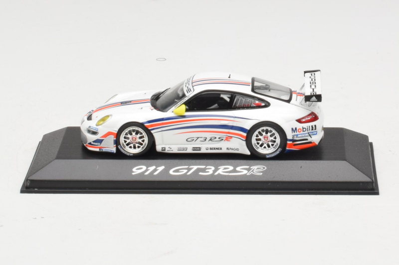 Porsche 911 997 GT3 RSR Valge Siniste ja Oranžide Triipudega 2007 Minichamps 1:43 WAP02000618 Metall