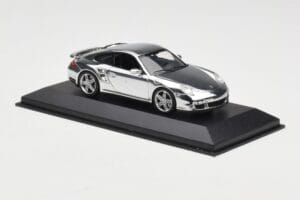 Porsche 911 997 Turbo Chrome Silver Minichamps 1:43 WAP02060816-R Metall - pilt 3/5