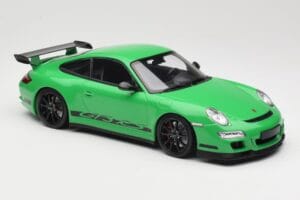 Porsche 911 997.1 GT3 RS Roheline Minichamps 1:18 155062124 Metall - pilt 4/6