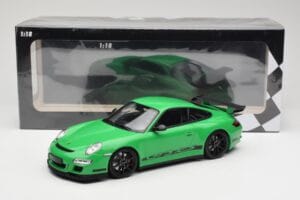 Porsche 911 997.1 GT3 RS Roheline Minichamps 1:18 155062124 Metall - pilt 6/6