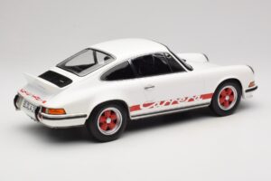 Porsche 911 Carrera RS 2.7 Grand Prix White With Red Norev 1:12 127514 Metall - pilt 2/6