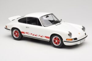Porsche 911 Carrera RS 2.7 Grand Prix White With Red Norev 1:12 127514 Metall - pilt 4/6