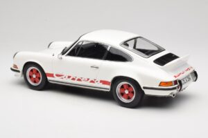 Porsche 911 Carrera RS 2.7 Grand Prix White With Red Norev 1:12 127514 Metall - pilt 5/6