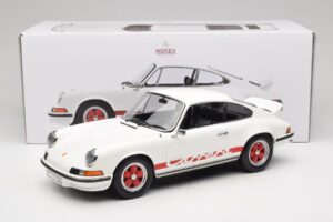 Porsche 911 Carrera RS 2.7 Grand Prix White With Red Norev 1:12 127514 Metall - pilt 6/6