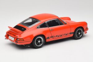 Porsche 911 Carrera RS 2.7 Oranž & Mustad Triibud AUTOart 1:18 78054 Metall - pilt 3/8