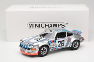 Porsche 911 Carrera RSR Group 4 GT #26 Martini Racing H. Muller / G. van Lennep GT Class Winner 1000 km Dijon 1973 Minichamps - pilt 6/6
