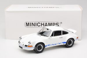 Porsche 911 Carrera RSR Group 4 GT Valge & Sinine 1973 Minichamps 1:18 107065020 Metall - pilt 6/6
