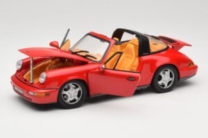 Porsche 911 Carrera Targa Punane Anson 1:18 3054 Metall - pilt 2/8