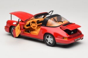 Porsche 911 Carrera Targa Punane Anson 1:18 3054 Metall - pilt 5/8