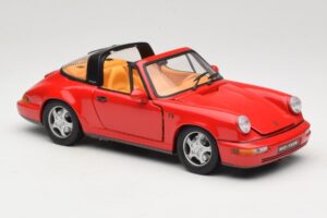 Porsche 911 Carrera Targa Punane Anson 1:18 3054 Metall - pilt 6/8