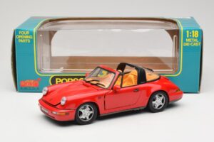 Porsche 911 Carrera Targa Punane Anson 1:18 3054 Metall - pilt 8/8