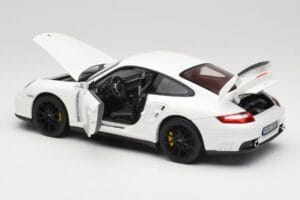 Porsche 911 GT2 997.1 Valge Norev 1:18 187572 Metall - pilt 5/8