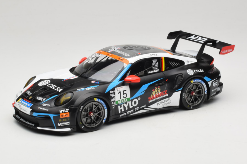 Porsche 911 GT3 Cup 992 #15 J. Stiak Oschersleben GP 2024 IXO 1:18 18RMC220 Metall