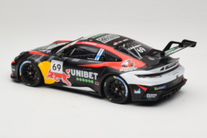 Porsche 911 GT3 Cup 992 #69 K. Rovanpera Zolder GP 2024 IXO 1:18 18RMC226 Metall - pilt 5/6