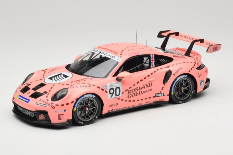Porsche 911 GT3 Cup 992 #90 J. Malin Brands Hatch 2023 IXO 1:18 18RMC225 Metall