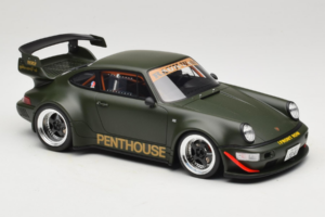 Porsche 911 RWB Penthouse Kaki Green GT Spirit 1:18 GT559 Vaik - pilt 4/6