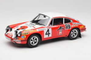 Porsche 911 S #4 G. Larrousse / M. Perramond 2nd Place Rally Monte Carlo 1972 Minichamps 1:18 107726804 Vaik
