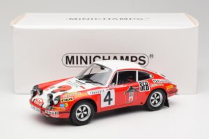 Porsche 911 S #4 G. Larrousse / M. Perramond 2nd Place Rally Monte Carlo 1972 Minichamps 1:18 107726804 Vaik - pilt 6/6