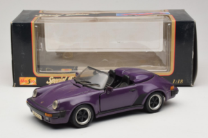 Porsche 911 3.2 Speedster Lilla Maisto 1:18 50248 Metall - pilt 8/8