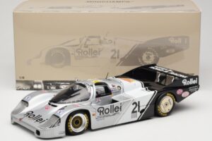 Porsche 956L #21 Rollei A. de Cadenet / C. Ballot-Lena 24 Hours of Le Mans 1984 Minichamps 1:18 183846921 Metall - pilt 8/8