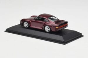 Porsche 959 Dark Red Metallic Minichamps 1:43 400062525 Metall - pilt 3/4