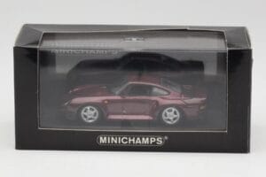 Porsche 959 Dark Red Metallic Minichamps 1:43 400062525 Metall - pilt 4/4