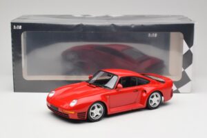Porsche 959 Guards Punane Minichamps 1:18 155066200 Metall - pilt 6/6