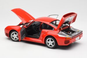Porsche 959 Punane AUTOart 1:18 78082 Metall - pilt 5/8